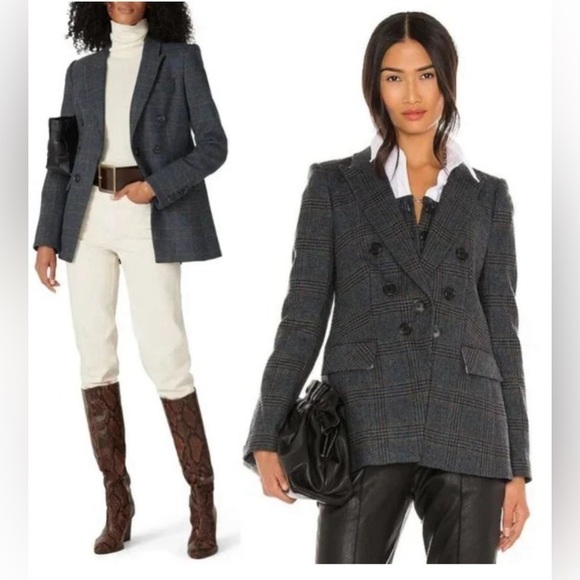 Veronica Beard Yareli Dickey Jacket in Navy Multi - Picture 1 of 9